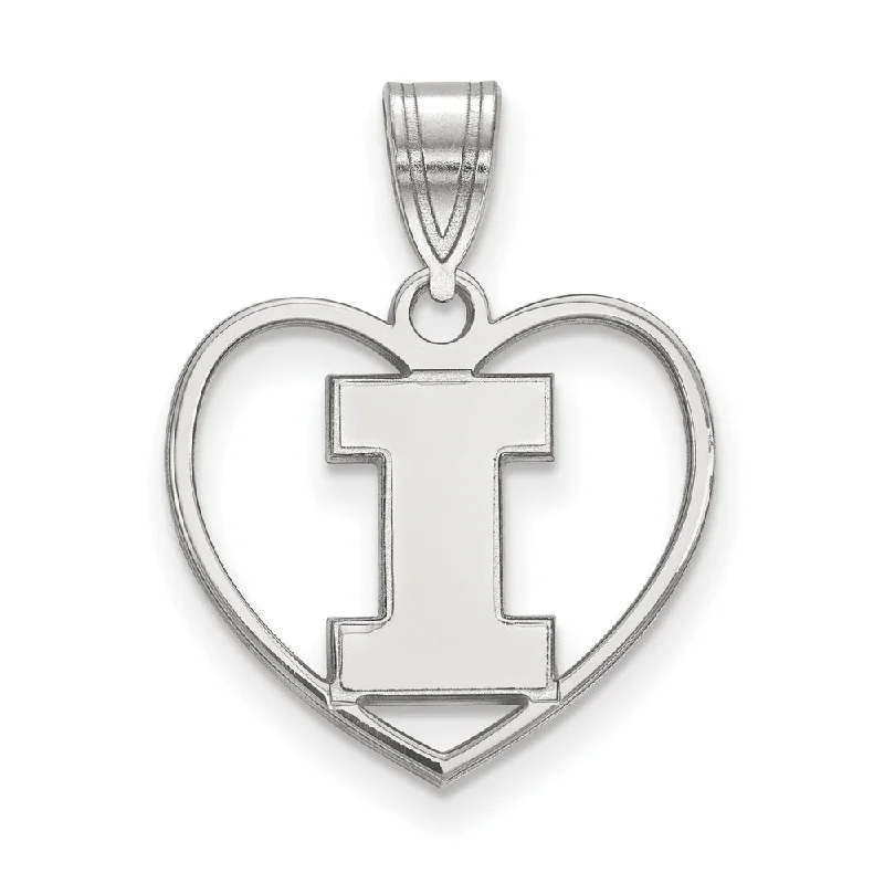 Tassel - Trimmed Amethyst Pendant Necklace for Festival - GoersSterling Silver U. of Illinois Initial I Heart Pendant Tassel - Trimmed Amethyst Pendant Necklace for Festival - GoersSterling Silver U. of Illinois Initial I Heart Pendant