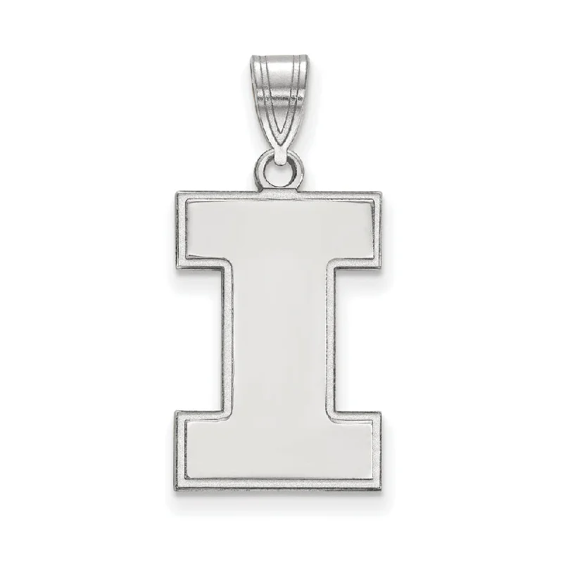 Double - Sided Pendant Necklace with a Photo Insert for Memory - KeepersSterling Silver U. of Illinois Large Initial I Pendant Double - Sided Pendant Necklace with a Photo Insert for Memory - KeepersSterling Silver U. of Illinois Large Initial I Pendant