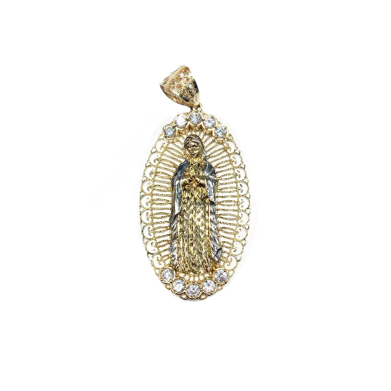 Multi - Colored Beaded Starfish Pendant Necklace for Beach - Themed WeddingsVirgin Mary FiIigree CZ Oval Pendant (10K) Multi - Colored Beaded Starfish Pendant Necklace for Beach - Themed WeddingsVirgin Mary FiIigree CZ Oval Pendant (10K)