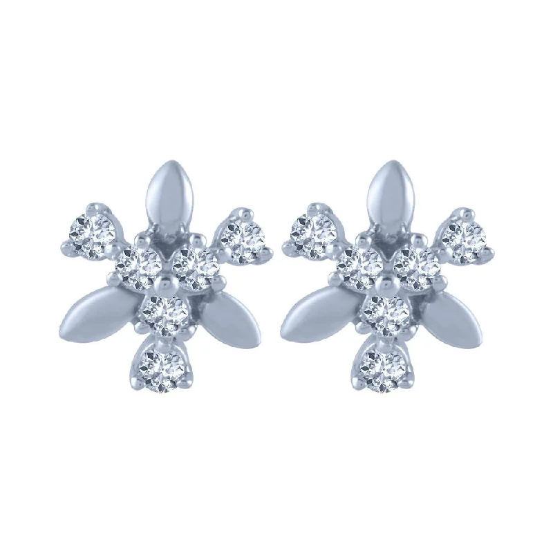 Matte - Finish Titanium Hexagon Stud Earrings for a Sleek and Contemporary Style14k (585) White Gold And Diamond Stud Earrings For Women Matte - Finish Titanium Hexagon Stud Earrings for a Sleek and Contemporary Style14k (585) White Gold And Diamond Stud Earrings For Women