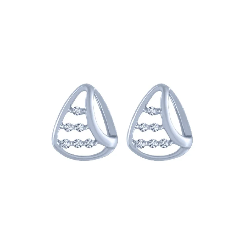 Matte - Finish Titanium Hexagon Stud Earrings for a Sleek and Contemporary Style14k (585) White Gold And Diamond Stud Earrings For Women Matte - Finish Titanium Hexagon Stud Earrings for a Sleek and Contemporary Style14k (585) White Gold And Diamond Stud Earrings For Women