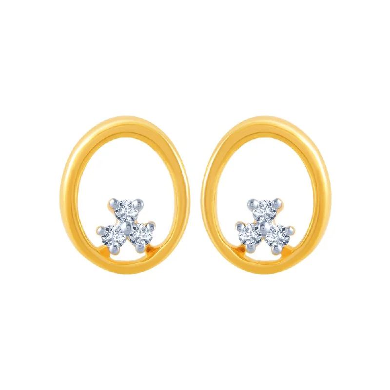 Amethyst - Gemstone Stud Earrings in Purple for a Sophisticated and Birthstone - Inspired Piece14k (585) Yellow Gold And Diamond Stud Earrings For Women Amethyst - Gemstone Stud Earrings in Purple for a Sophisticated and Birthstone - Inspired Piece14k (585) Yellow Gold And Diamond Stud Earrings For Women