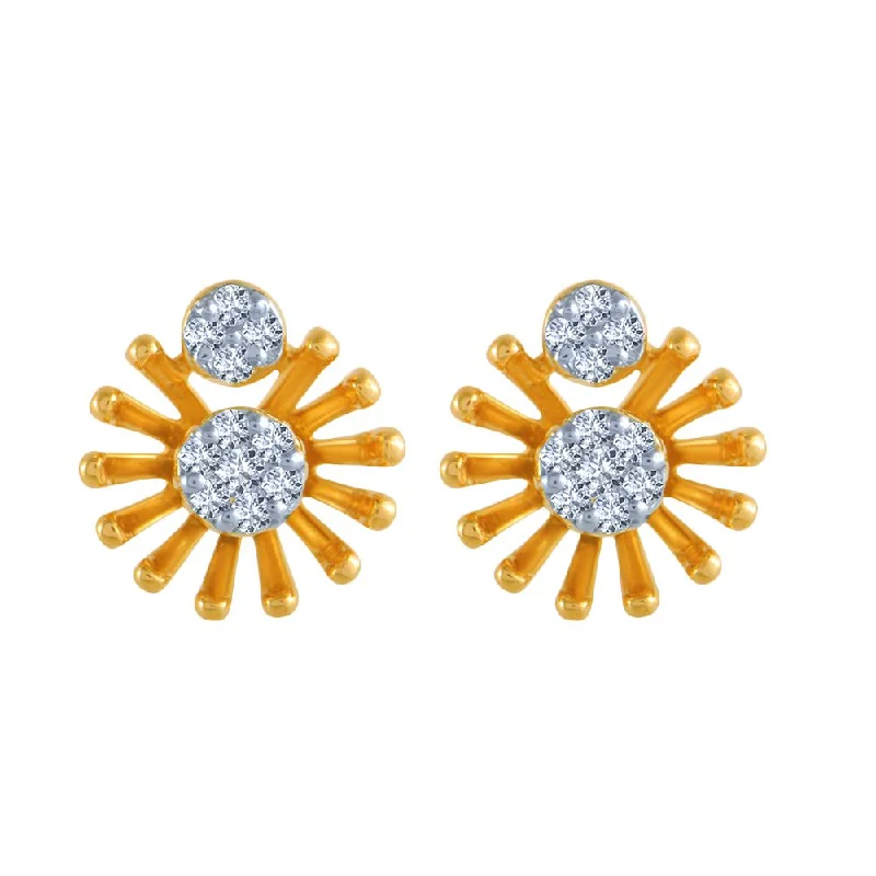 Rainbow - Colored Enameled Butterfly Stud Earrings for a Playful and Colorful Statement14k (585) Yellow Gold And Diamond Stud Earrings For Women Rainbow - Colored Enameled Butterfly Stud Earrings for a Playful and Colorful Statement14k (585) Yellow Gold And Diamond Stud Earrings For Women