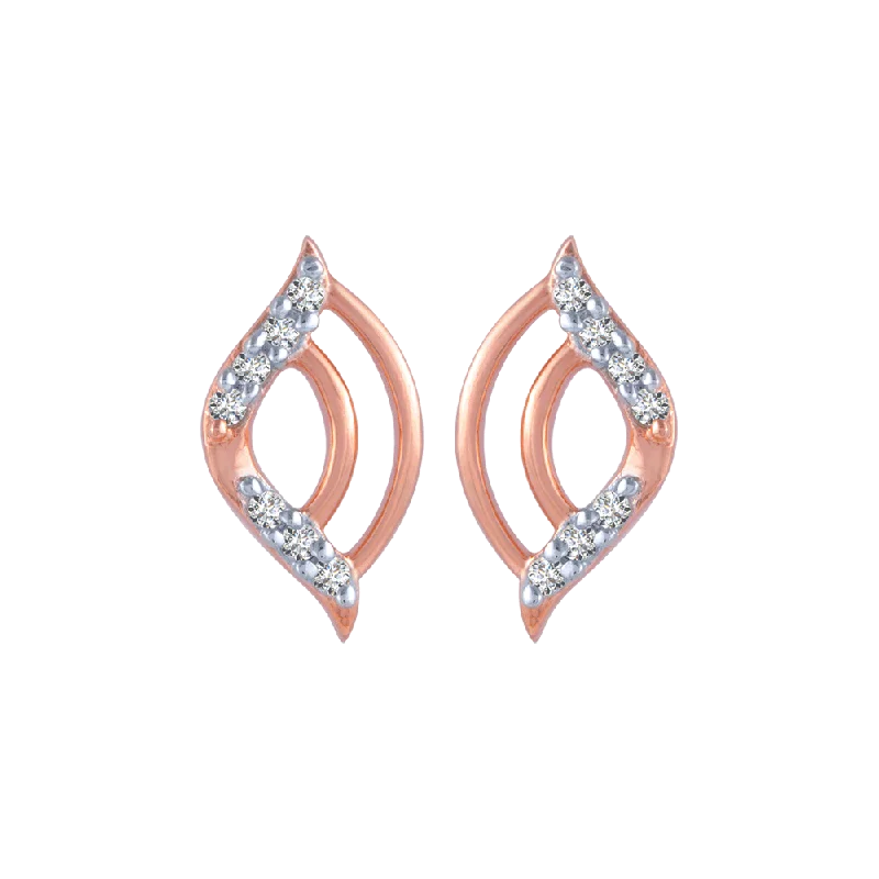 Vintage - Inspired Filigree - Worked Stud Earrings in Gold - Tone for an Antique Aesthetic14KT (585) Rose Gold And Diamond Stud Earrings For Women Vintage - Inspired Filigree - Worked Stud Earrings in Gold - Tone for an Antique Aesthetic14KT (585) Rose Gold And Diamond Stud Earrings For Women