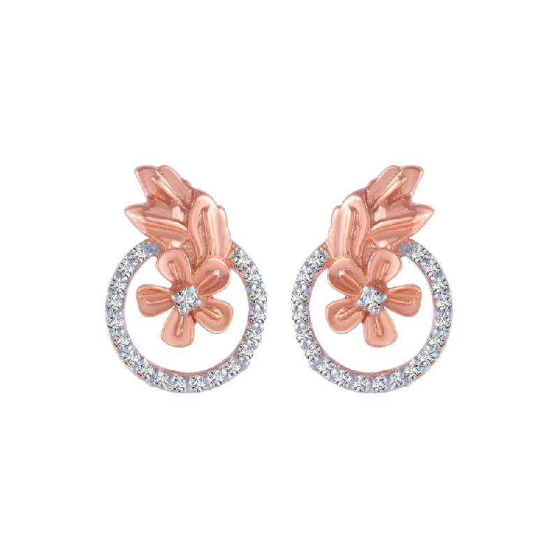 Hypoallergenic Sterling Silver Star - Studded Stud Earrings for Sensitive Ears14KT (585) Rose Gold And Diamond Stud Earrings For Women Hypoallergenic Sterling Silver Star - Studded Stud Earrings for Sensitive Ears14KT (585) Rose Gold And Diamond Stud Earrings For Women
