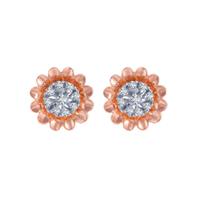 Amethyst - Gemstone Stud Earrings in Purple for a Sophisticated and Birthstone - Inspired Piece14KT (585) Rose Gold And Diamond Stud Earrings For Women Amethyst - Gemstone Stud Earrings in Purple for a Sophisticated and Birthstone - Inspired Piece14KT (585) Rose Gold And Diamond Stud Earrings For Women