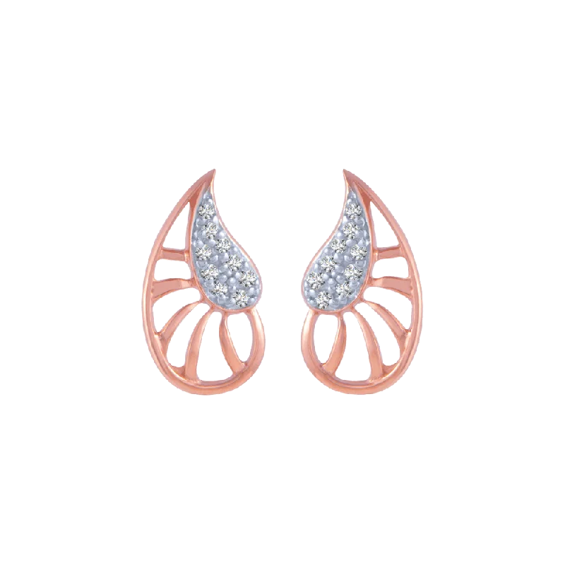 Hypoallergenic Sterling Silver Star - Studded Stud Earrings for Sensitive Ears14KT (585) Rose Gold And Diamond Stud Earrings For Women Hypoallergenic Sterling Silver Star - Studded Stud Earrings for Sensitive Ears14KT (585) Rose Gold And Diamond Stud Earrings For Women