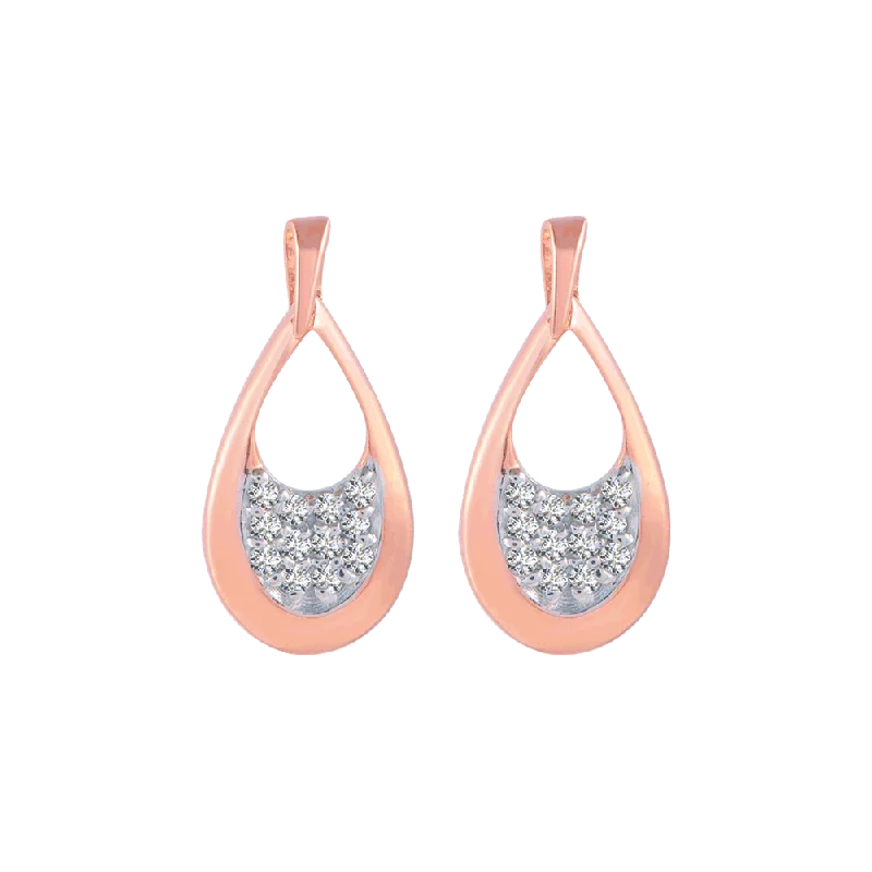 Magnetic - Back Stud Earrings in Black for Easy and Comfortable Wear14KT (585) Rose Gold And Diamond Stud Earrings For Women Magnetic - Back Stud Earrings in Black for Easy and Comfortable Wear14KT (585) Rose Gold And Diamond Stud Earrings For Women
