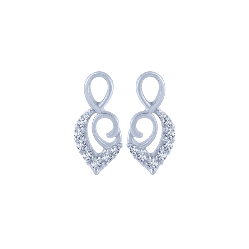 Multicolored Bead - Embellished Stud Earrings in Turquoise and Coral for a Tropical Look14KT (585) White Gold And Diamond Stud Earrings For Women Multicolored Bead - Embellished Stud Earrings in Turquoise and Coral for a Tropical Look14KT (585) White Gold And Diamond Stud Earrings For Women