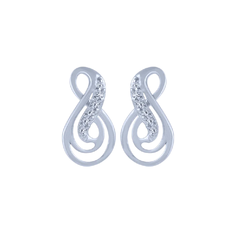 Hypoallergenic Sterling Silver Star - Studded Stud Earrings for Sensitive Ears14KT (585) White Gold And Diamond Stud Earrings For Women Hypoallergenic Sterling Silver Star - Studded Stud Earrings for Sensitive Ears14KT (585) White Gold And Diamond Stud Earrings For Women