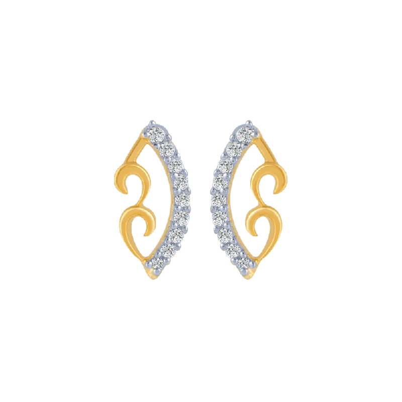 Amethyst - Gemstone Stud Earrings in Purple for a Sophisticated and Birthstone - Inspired Piece14KT (585) Yellow Gold And Diamond Stud Earrings For Women Amethyst - Gemstone Stud Earrings in Purple for a Sophisticated and Birthstone - Inspired Piece14KT (585) Yellow Gold And Diamond Stud Earrings For Women