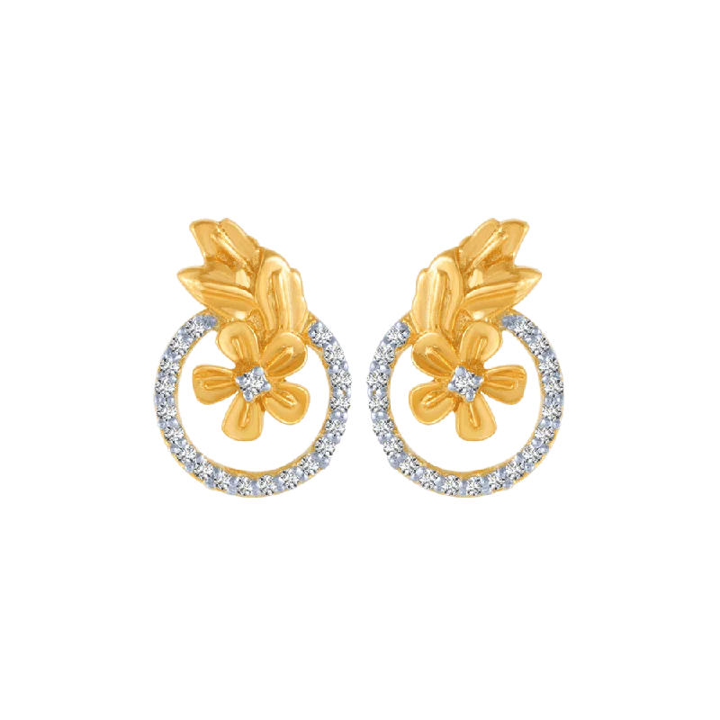 Laser - Engraved Initial Stud Earrings in Silver for a Personalized and Customized Accessory14KT (585) Yellow Gold And Diamond Stud Earrings For Women Laser - Engraved Initial Stud Earrings in Silver for a Personalized and Customized Accessory14KT (585) Yellow Gold And Diamond Stud Earrings For Women