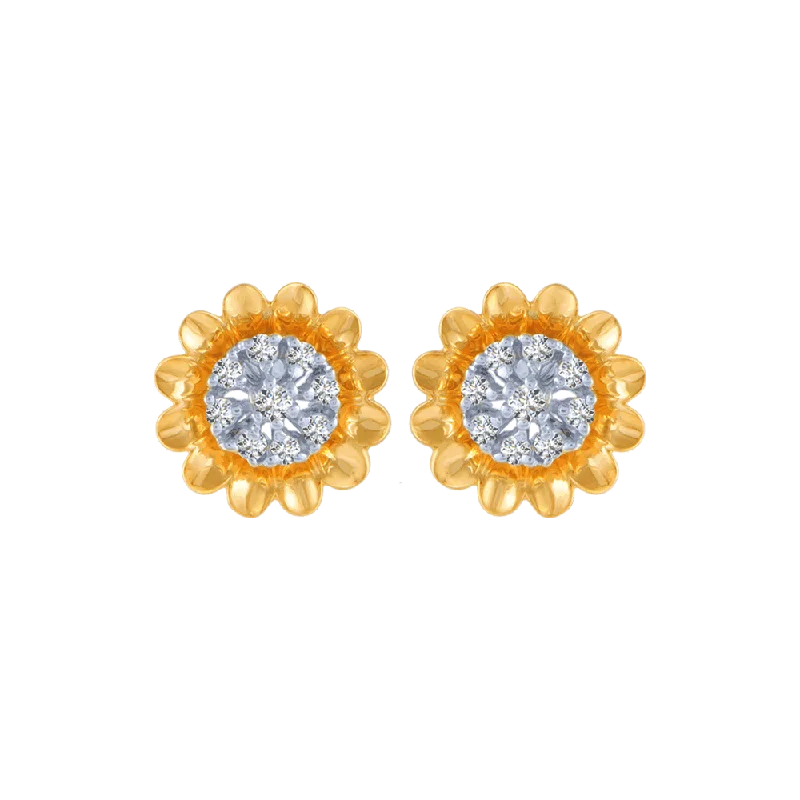 Handmade Polymer Clay Floral Stud Earrings in Pastel Shades for a Bohemian Vibe14KT (585) Yellow Gold And Diamond Stud Earrings For Women Handmade Polymer Clay Floral Stud Earrings in Pastel Shades for a Bohemian Vibe14KT (585) Yellow Gold And Diamond Stud Earrings For Women