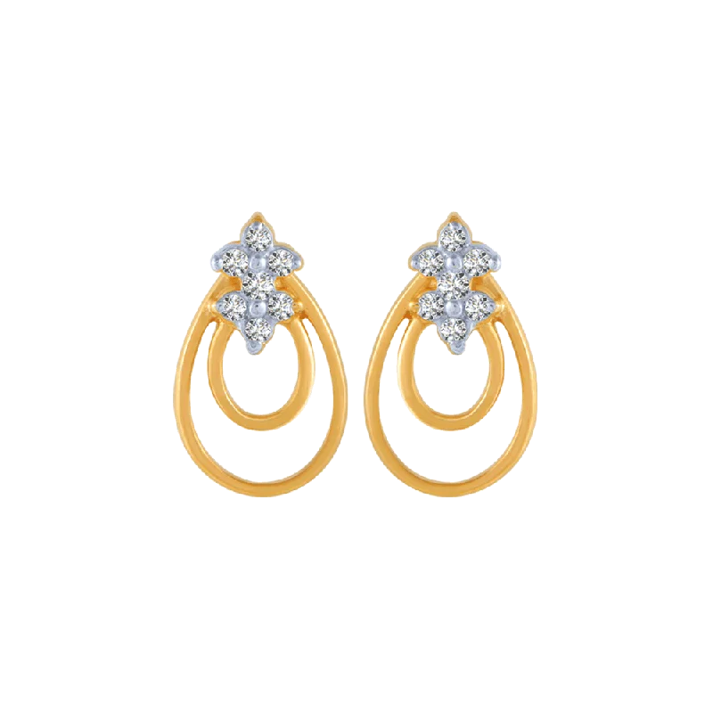 Amethyst - Gemstone Stud Earrings in Purple for a Sophisticated and Birthstone - Inspired Piece14KT (585) Yellow Gold And Diamond Stud Earrings For Women Amethyst - Gemstone Stud Earrings in Purple for a Sophisticated and Birthstone - Inspired Piece14KT (585) Yellow Gold And Diamond Stud Earrings For Women